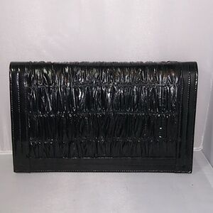 Geuine eelskin Leather Clutch